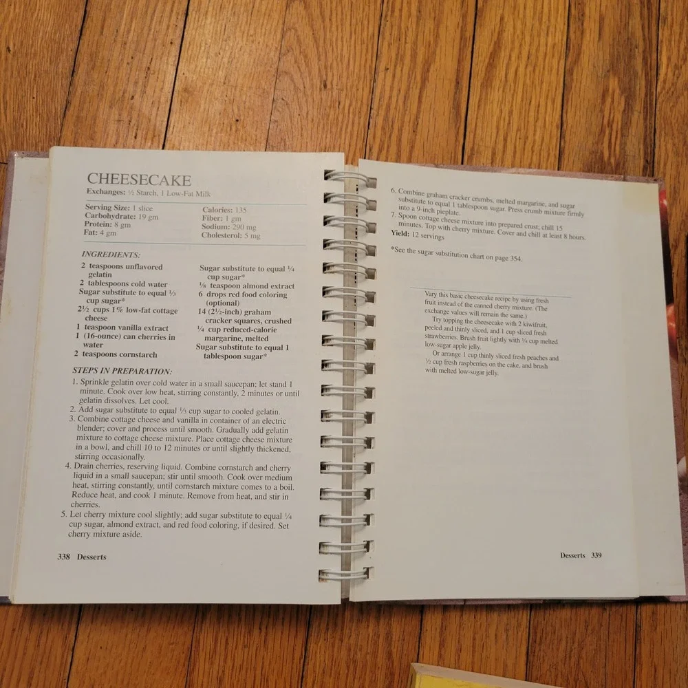 4 Diabetic Cookbook Lot Complete Step by Step Recipes‎ Candy Cookie Dessert